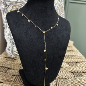 collier y avec rond doré