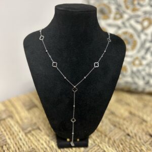 collier luna argenté